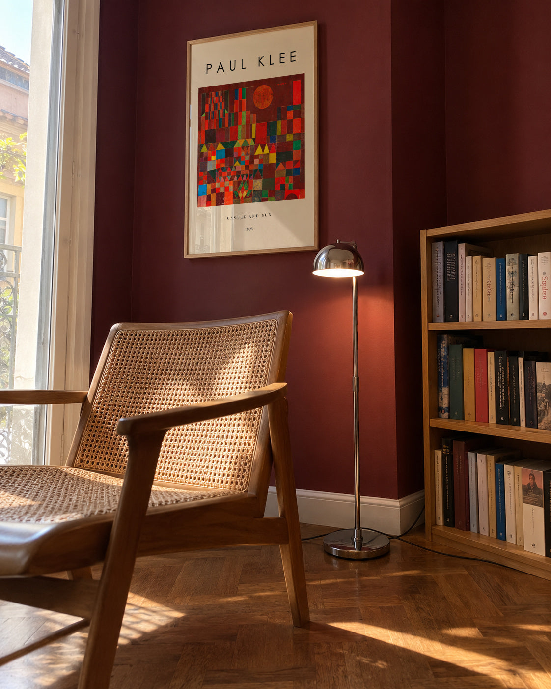 Castle and Sun Exhibition - Paul Klee - Framed poster in an interior