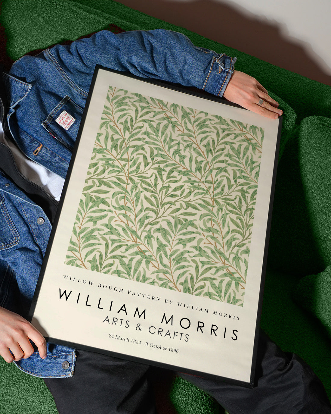 Willow Bough Pattern by William Morris Exhibition - Framed poster detail
