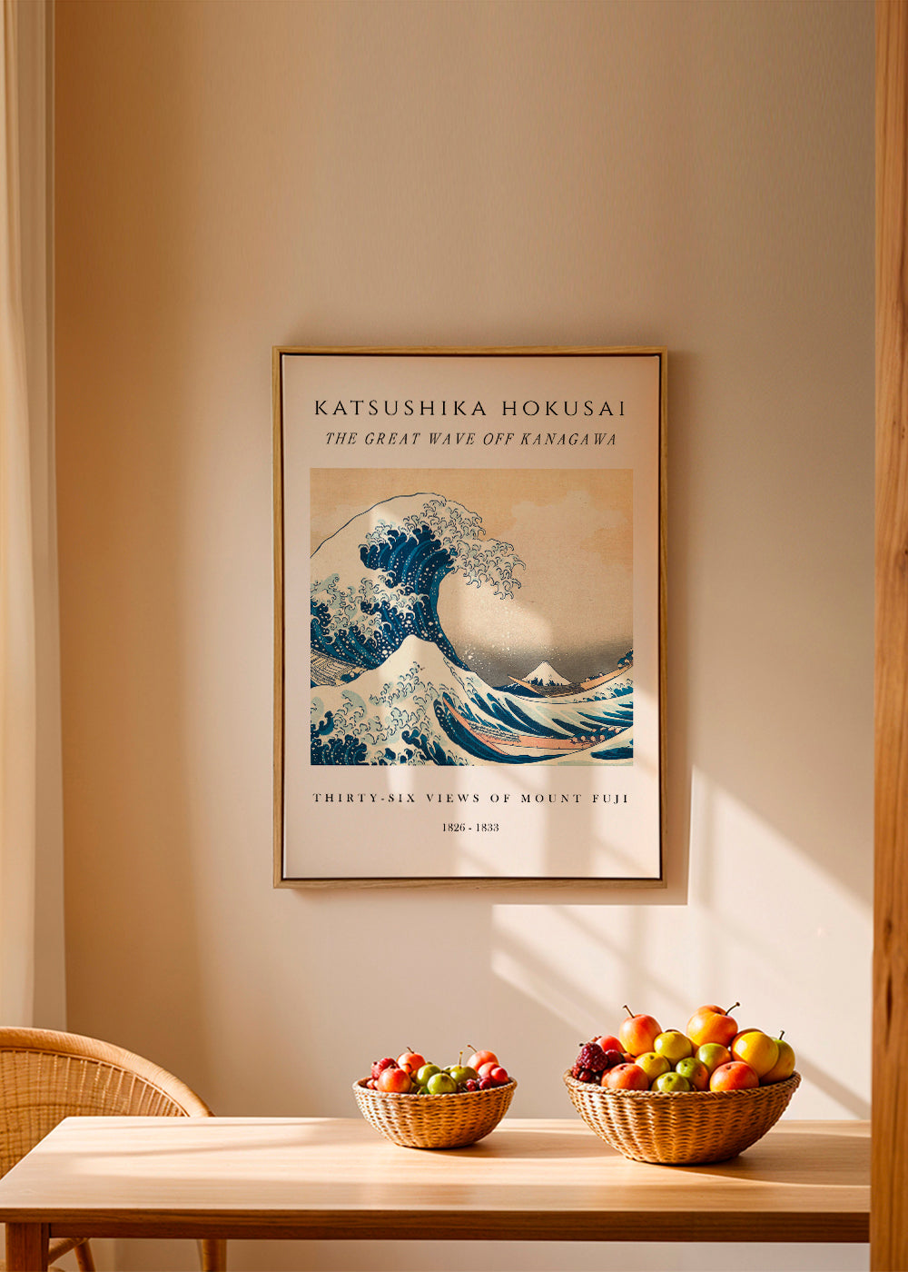 The Great Wave of Kanagawa Exhibition White - Katsushika Hokusai