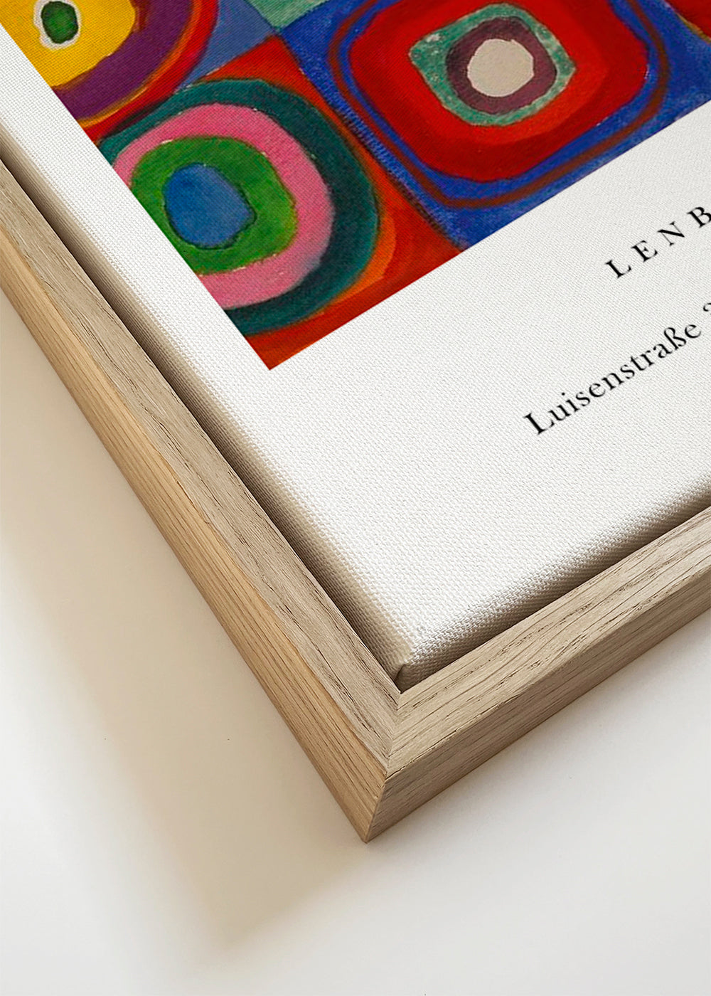 Colour Study - Squares and Concentric Rings Exhibition White - Vasili Kandinsky