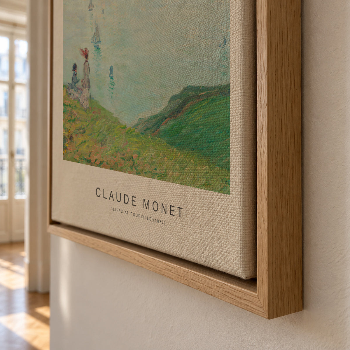 Cliffs at Pourville (Special Edition) - Claude Monet - Framed canvas detail