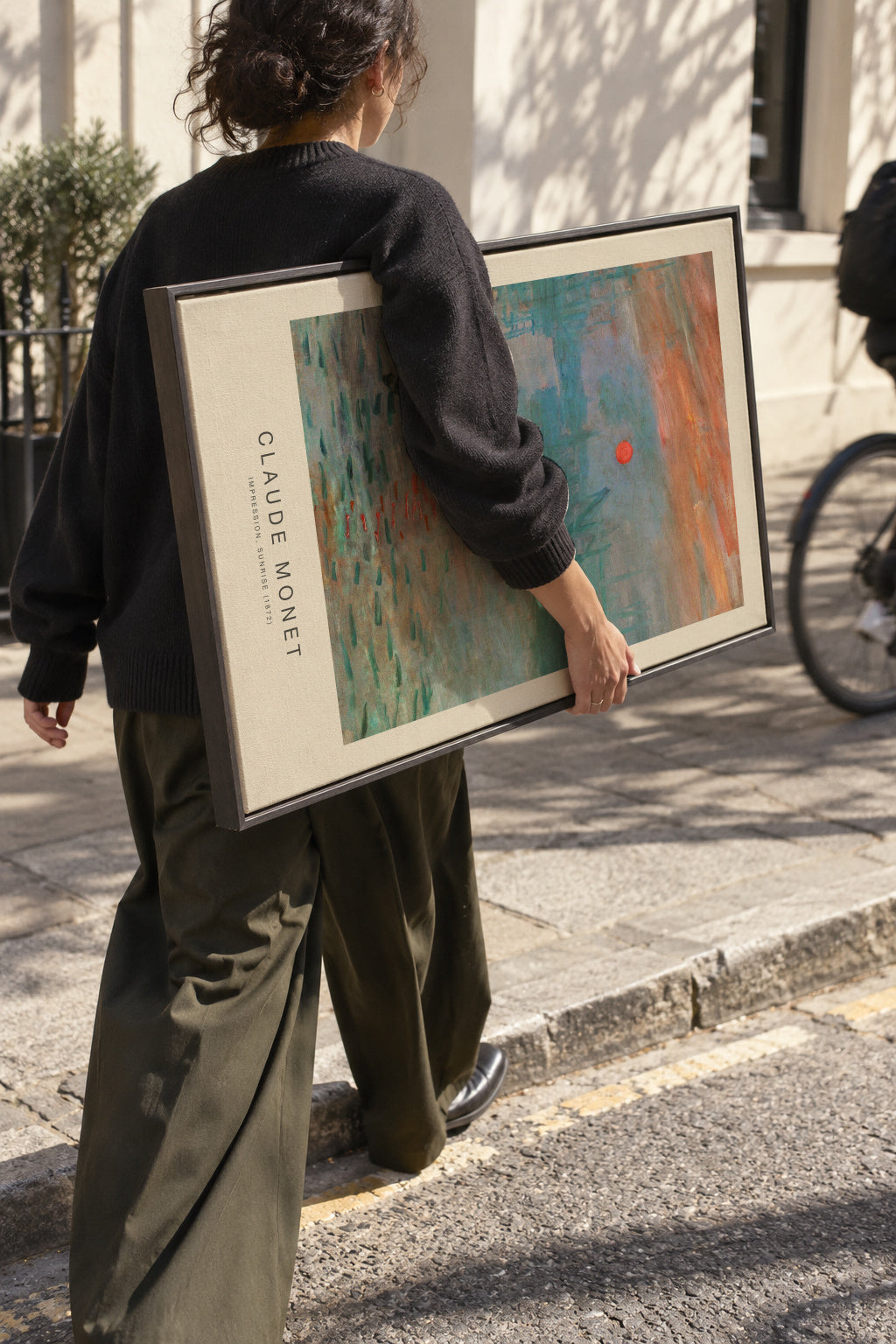 Impression, Sunrise (Special Edition) - Claude Monet - Framed canvas in an interior