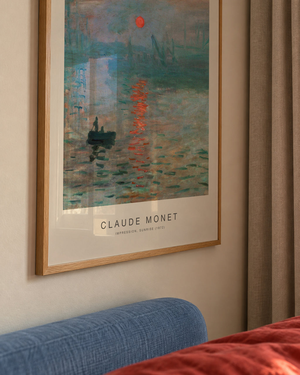 Impression, Sunrise (Special Edition) - Claude Monet - Framed poster detail