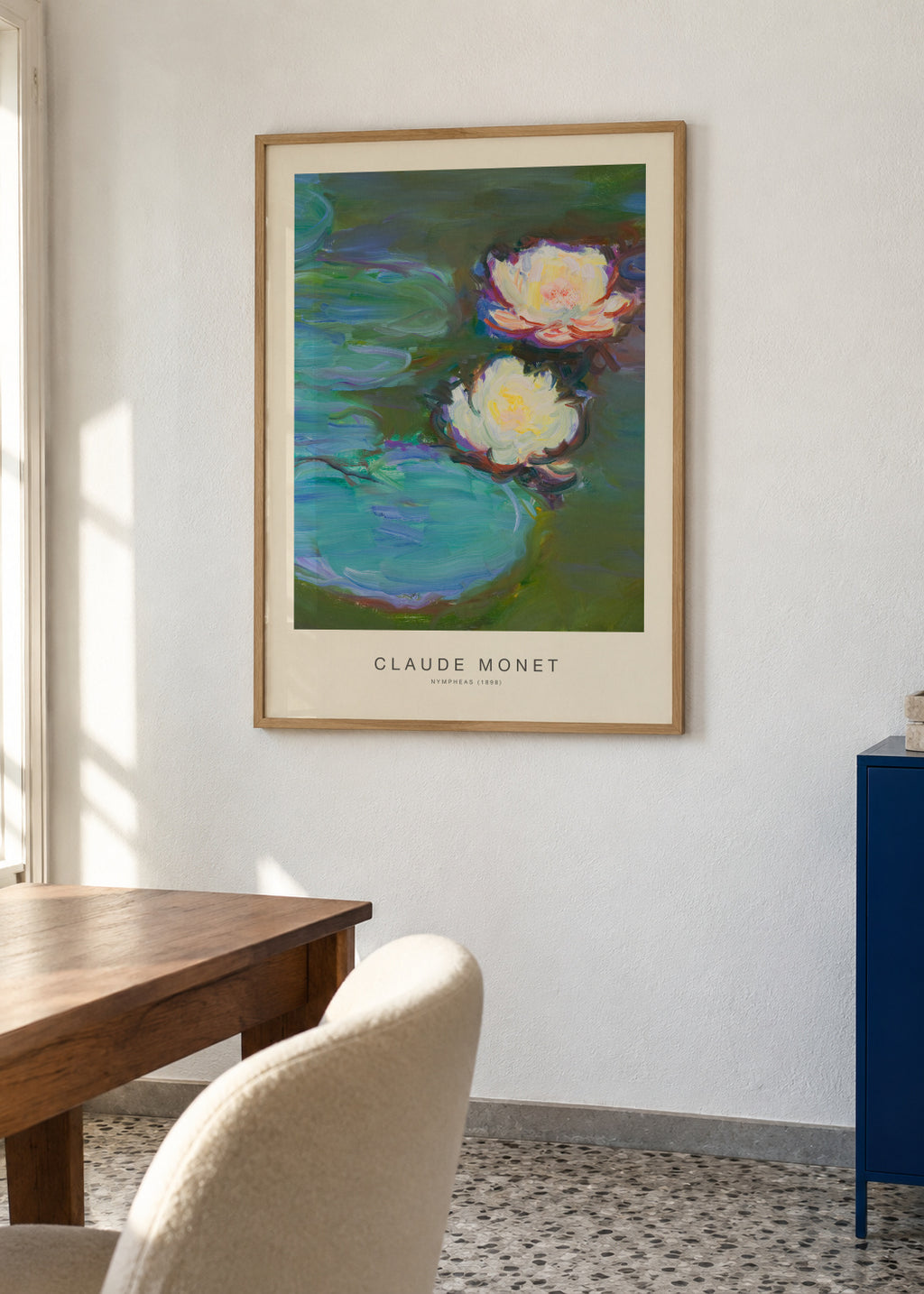 Nympheas (Special Edition) - Claude Monet - Framed poster in an interior