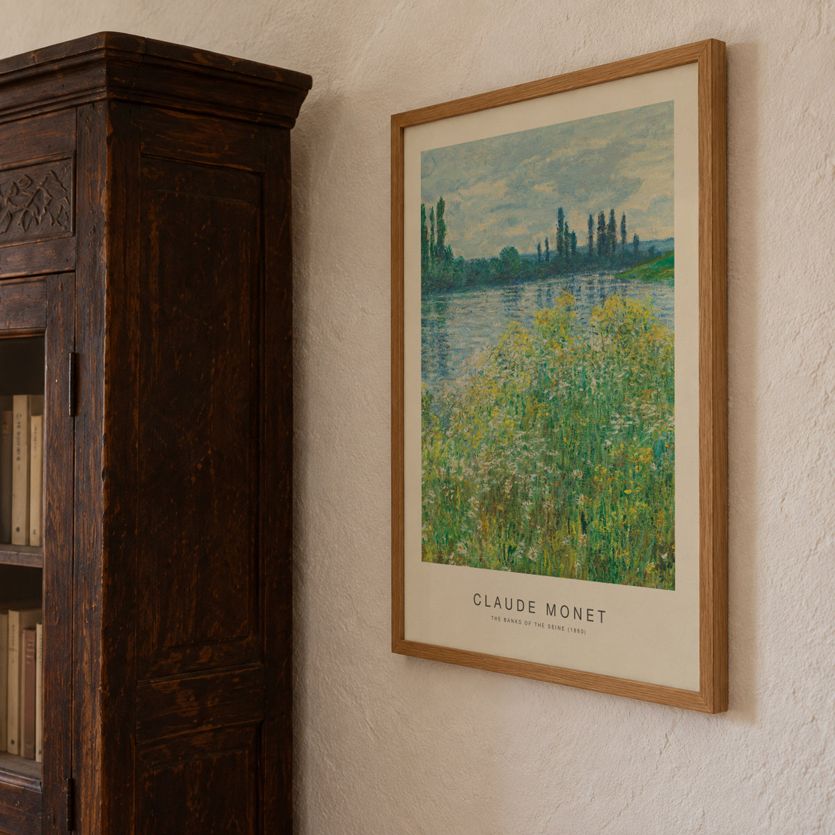 The Banks of the Seine (Special Edition) - Claude Monet - Framed poster detail