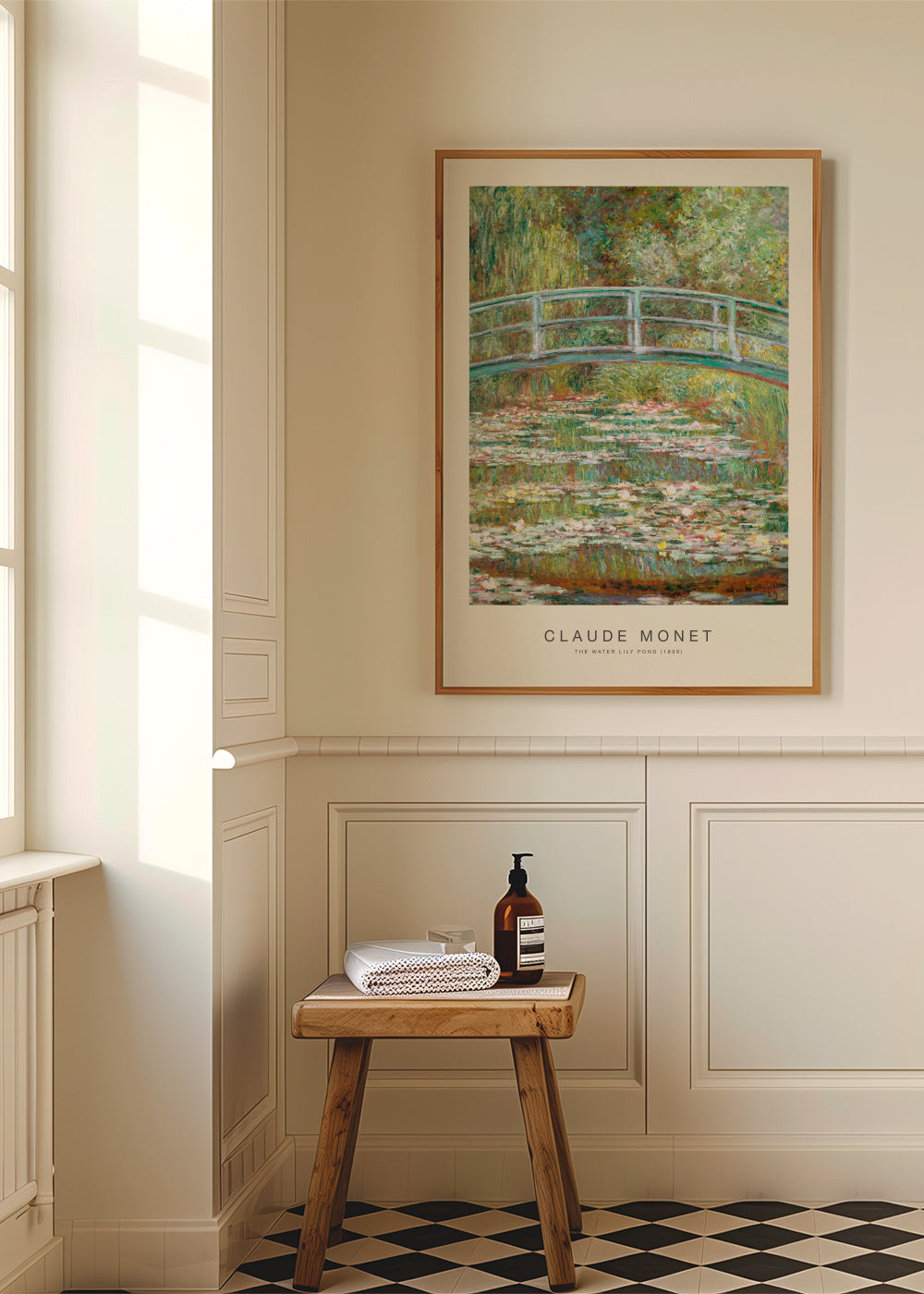 The Water Lily Pond (Special Edition) - Claude Monet - Framed poster in an interior