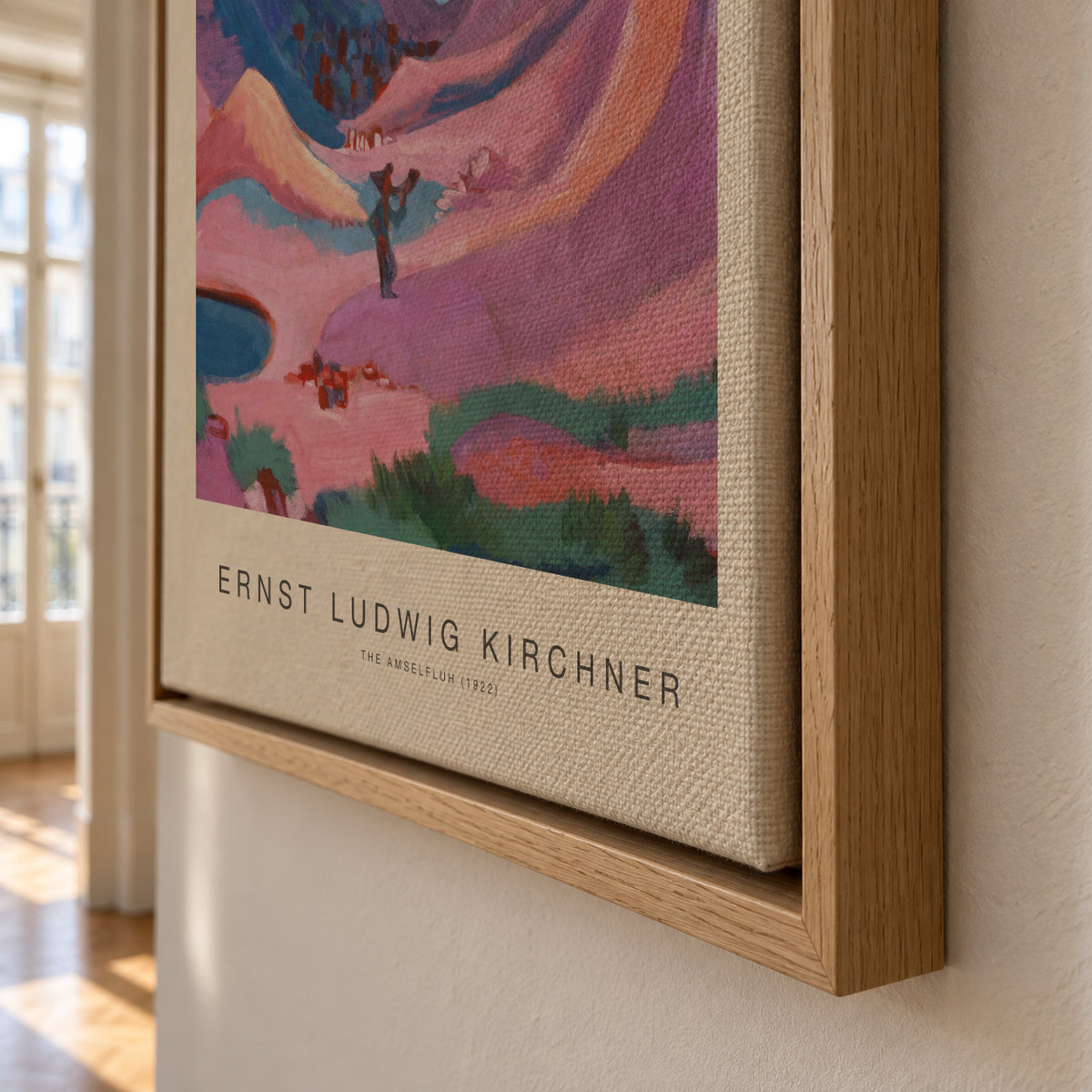 The Amselfluh (Special Edition) - Ernst Ludwig Kirchner - Framed canvas detail