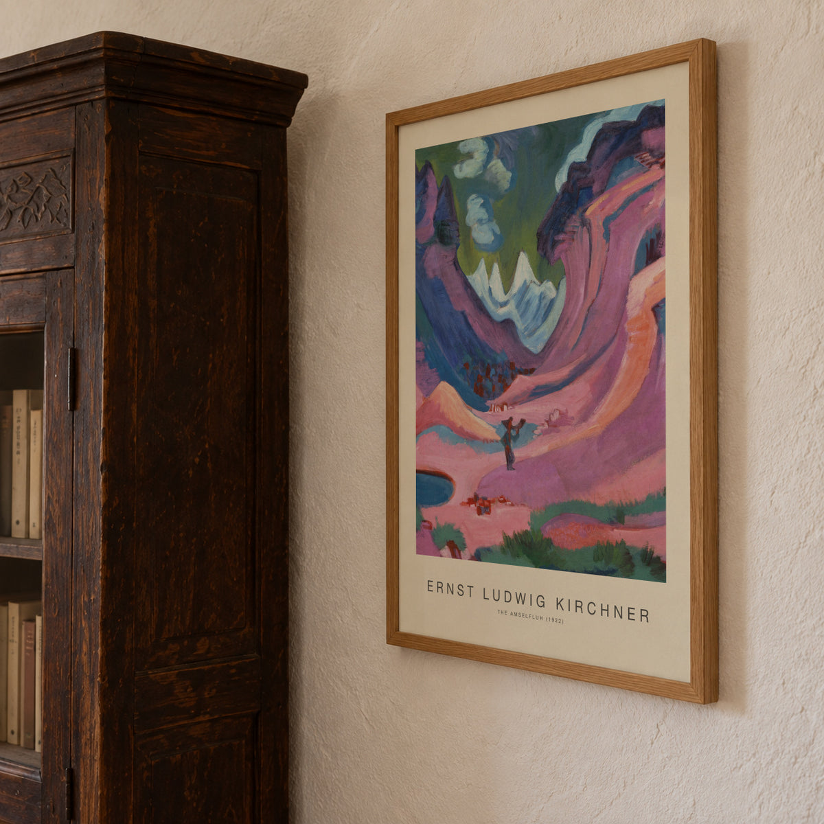 The Amselfluh (Special Edition) - Ernst Ludwig Kirchner - Framed poster detail