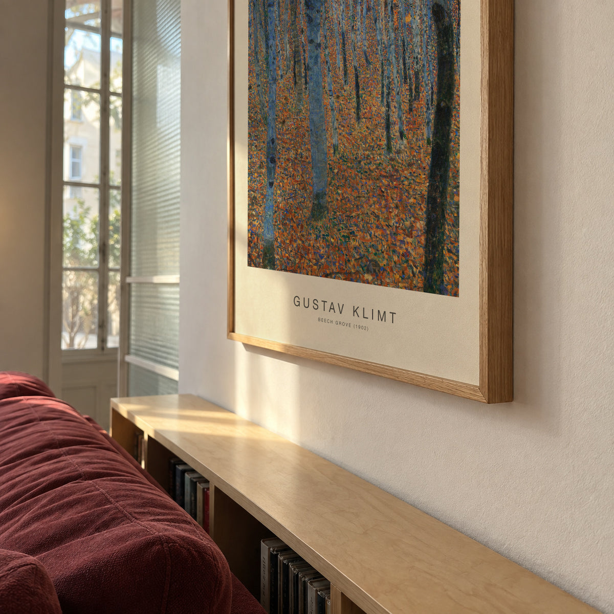 Beech Grove (Special Edition) - Gustav Klimt - Framed poster in an interior