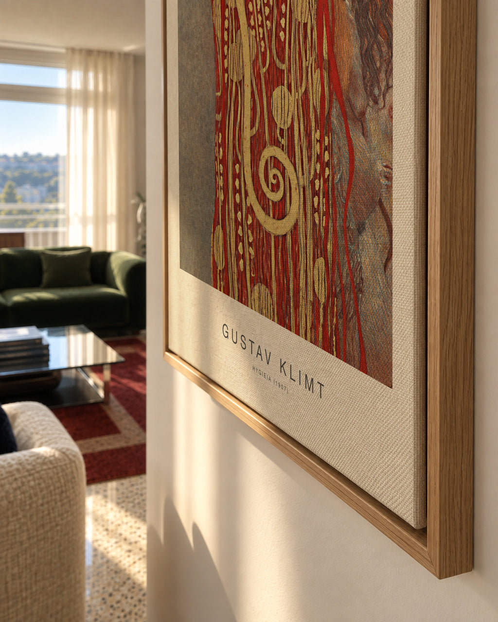 Hygieia (Special Edition) - Gustav Klimt - Framed canvas detail