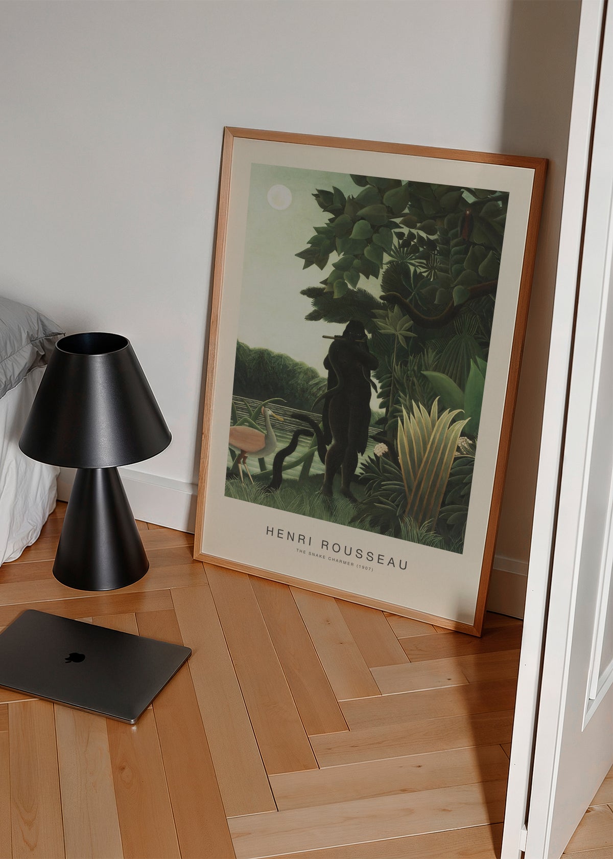 The Snake Charmer (Special Edition) - Henri Rousseau - Framed poster in an interior