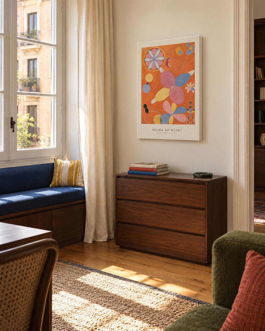 The Ten Largest, No.4 (Special Edition) - Hilma af Klint - Unframed canvas in an interior