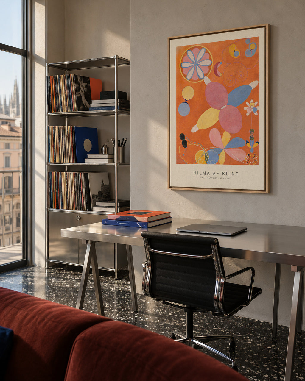 The Ten Largest, No.4 (Special Edition) - Hilma af Klint - Framed canvas in an interior