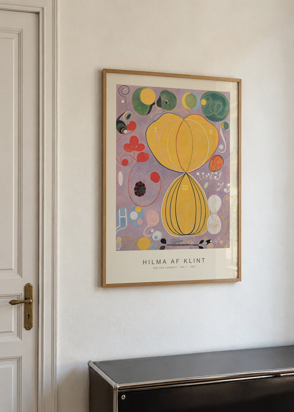 The Ten Largest, No.7 (Special Edition) - Hilma af Klint - Framed poster in an interior