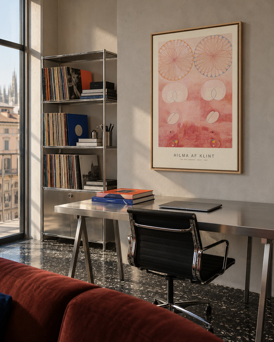 The Ten Largest, No.9 (Special Edition) - Hilma af Klint - Framed canvas in an interior