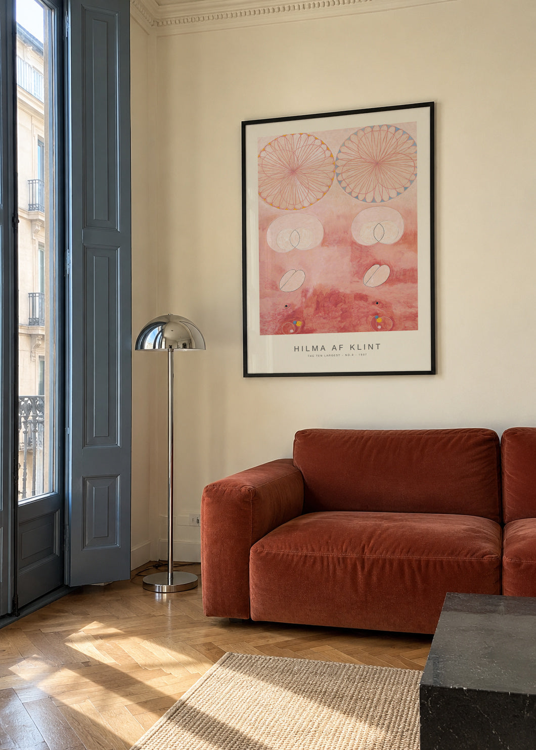 The Ten Largest, No.9 (Special Edition) - Hilma af Klint - Framed poster in an interior