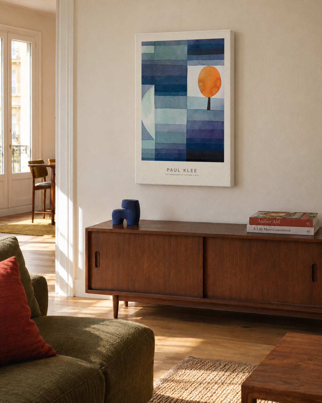 The Harbinger of Autumn (Special Edition) - Paul Klee - Unframed canvas in an interior