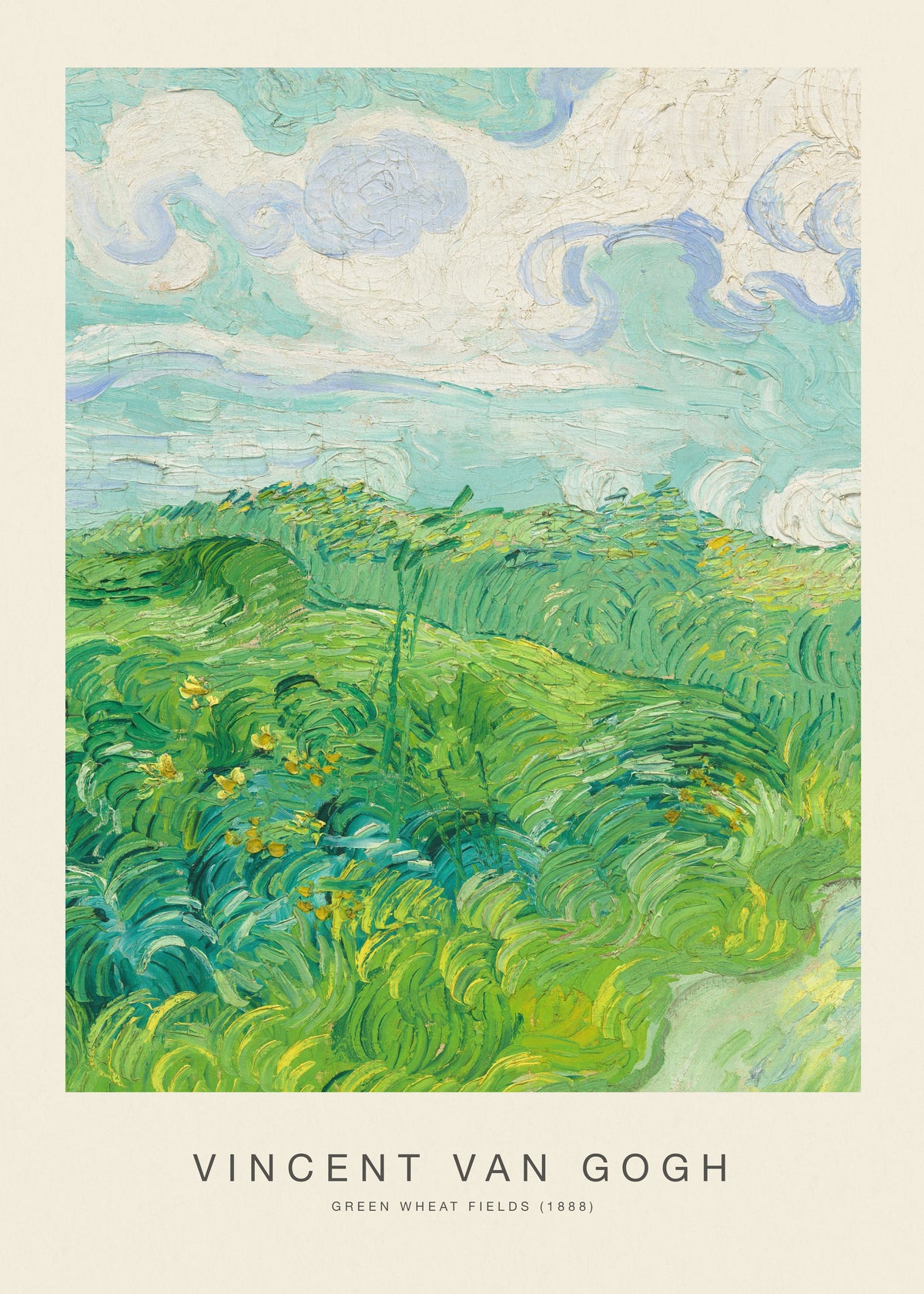 Green Wheat Fields (Special Edition) - Vincent van Gogh - Unframed art print