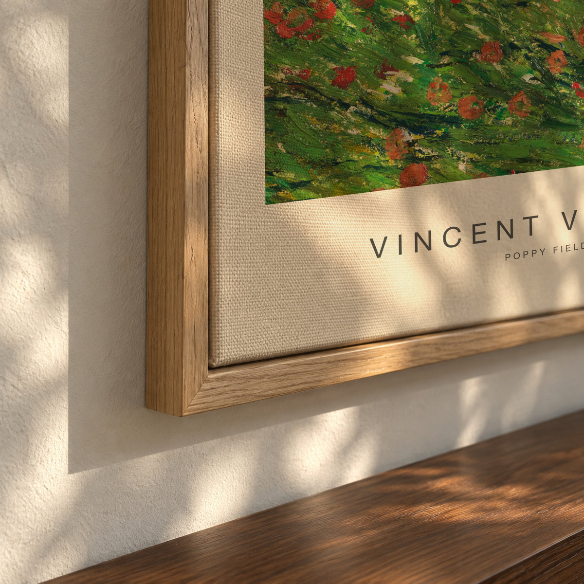 Poppy Field (Special Edition) - Vincent van Gogh - Framed canvas detail