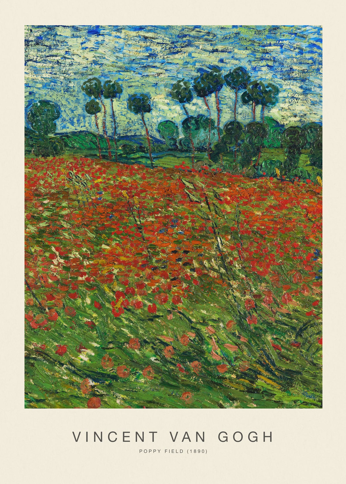 Poppy Field (Special Edition) - Vincent van Gogh - Unframed art print