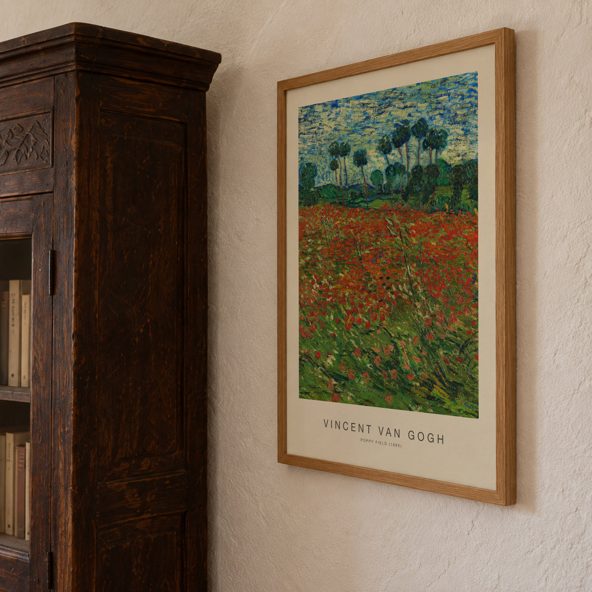 Poppy Field (Special Edition) - Vincent van Gogh - Framed poster detail