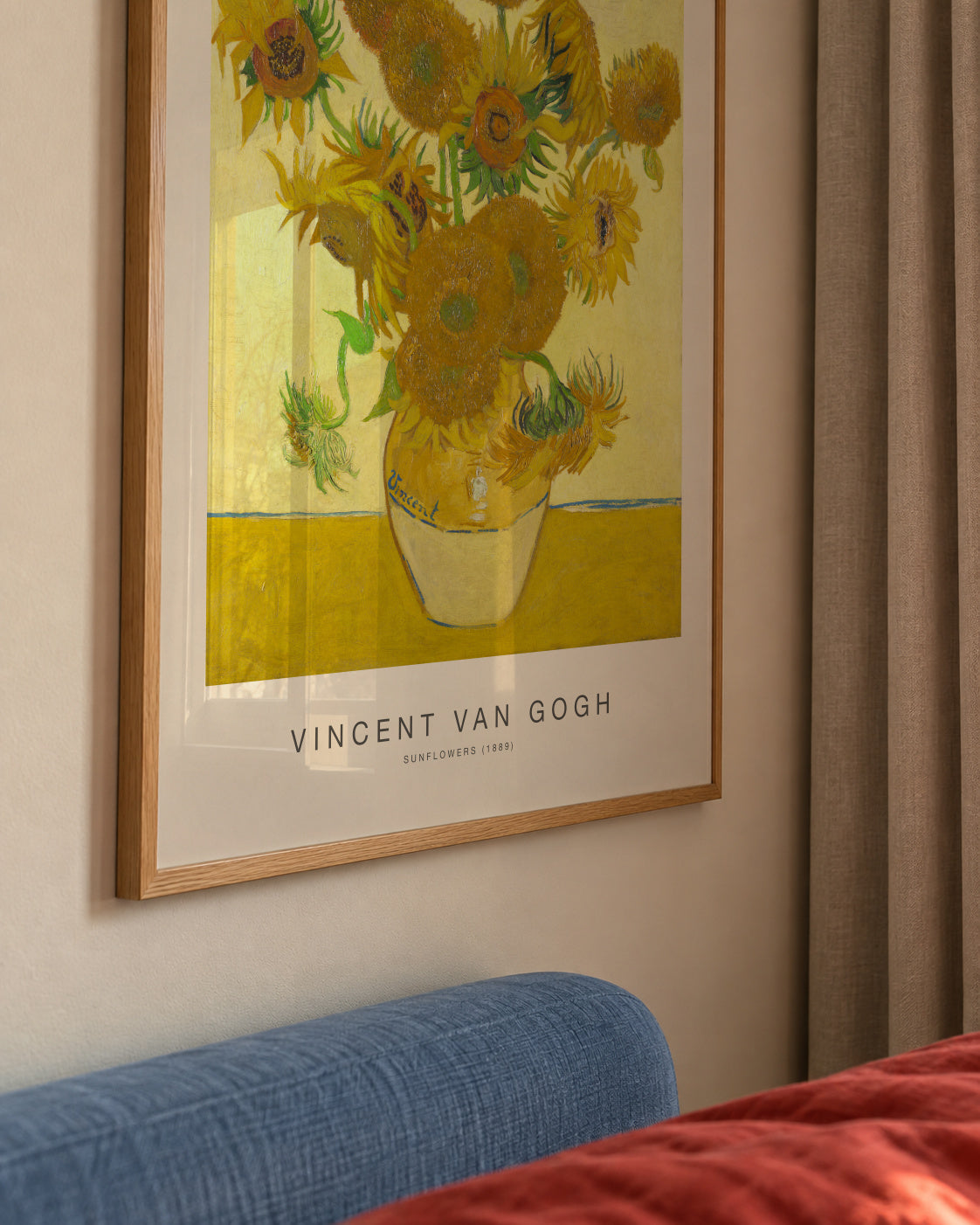 Sunflowers (Special Edition) - Vincent van Gogh - Framed poster detail