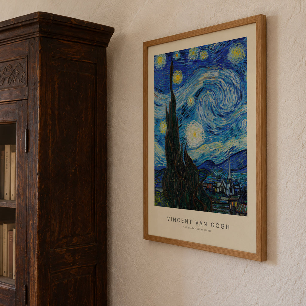 The Starry Night (Special Edition) - Vincent van Gogh - Framed poster detail