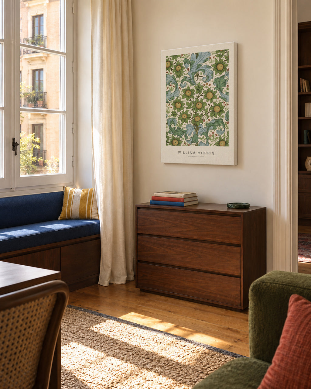 Orchard (Special Edition) - William Morris - Unframed canvas in an interior