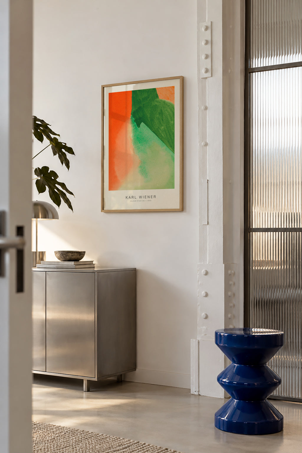 Colour Study No.1 - Karl Wiener - Framed poster in an interior