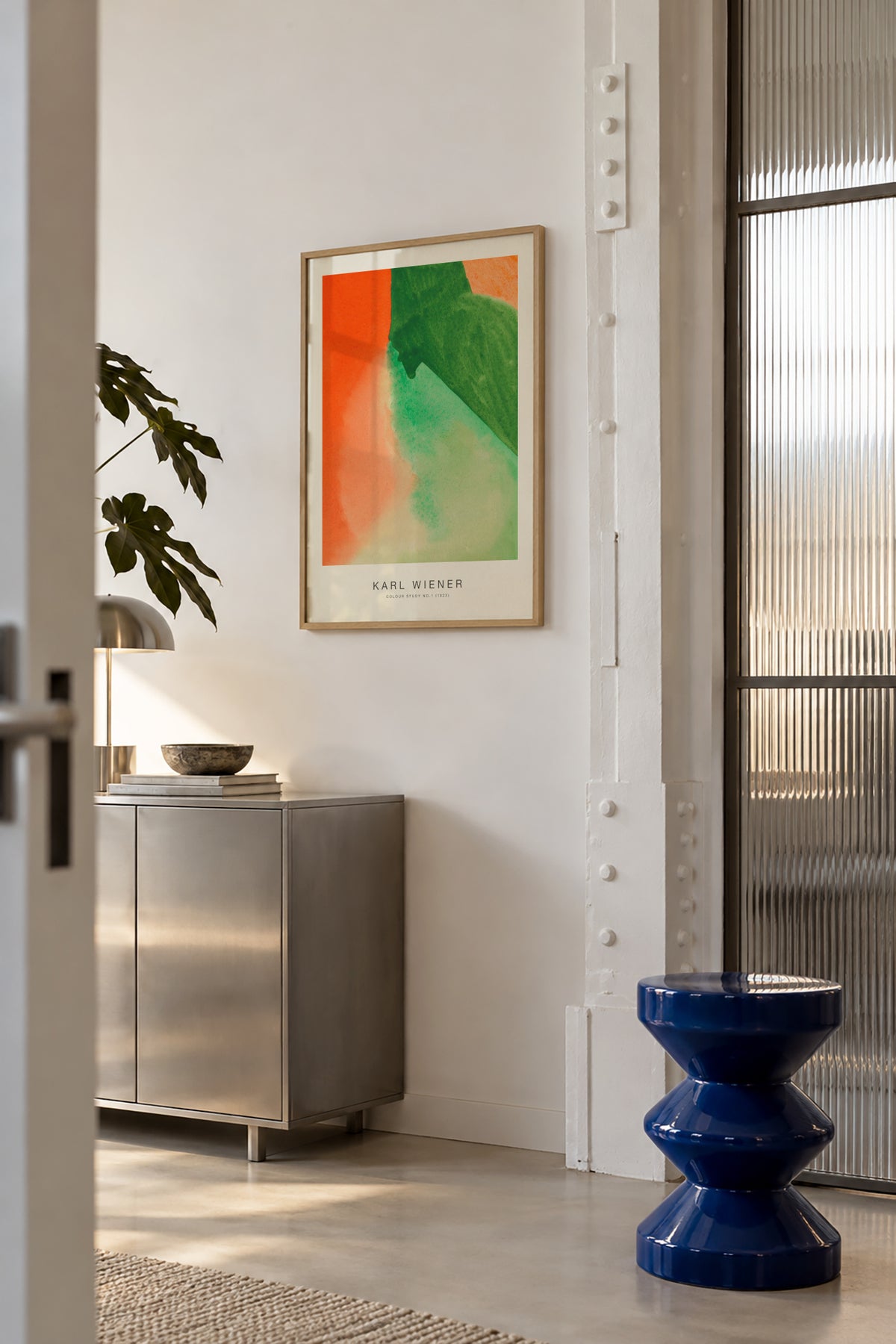 Colour Study No.1 - Karl Wiener - Framed poster in an interior