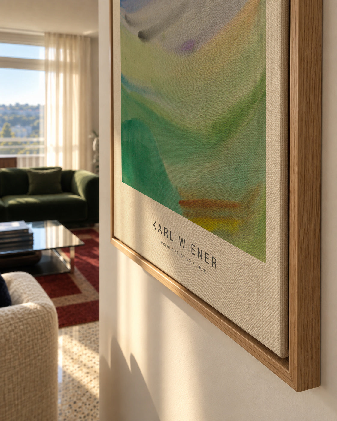 Colour Study No.2 - Karl Wiener - Framed canvas detail