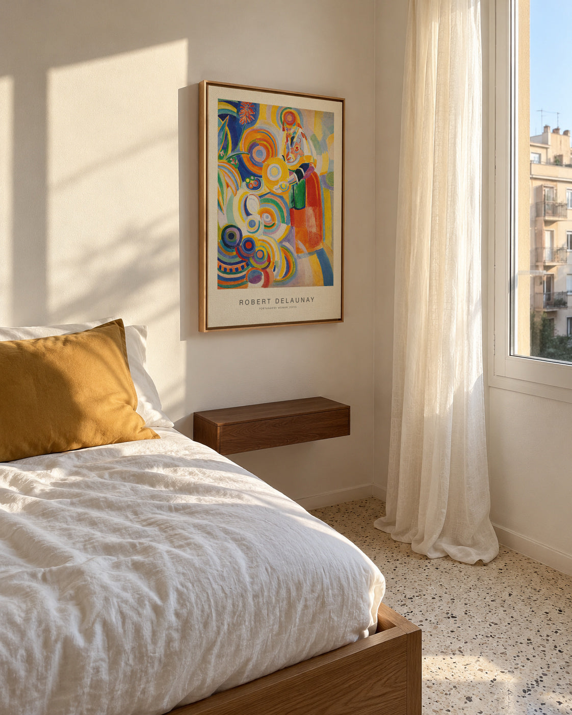 Portuguese Woman (Special Edition) - Robert Delaunay - Framed canvas in an interior