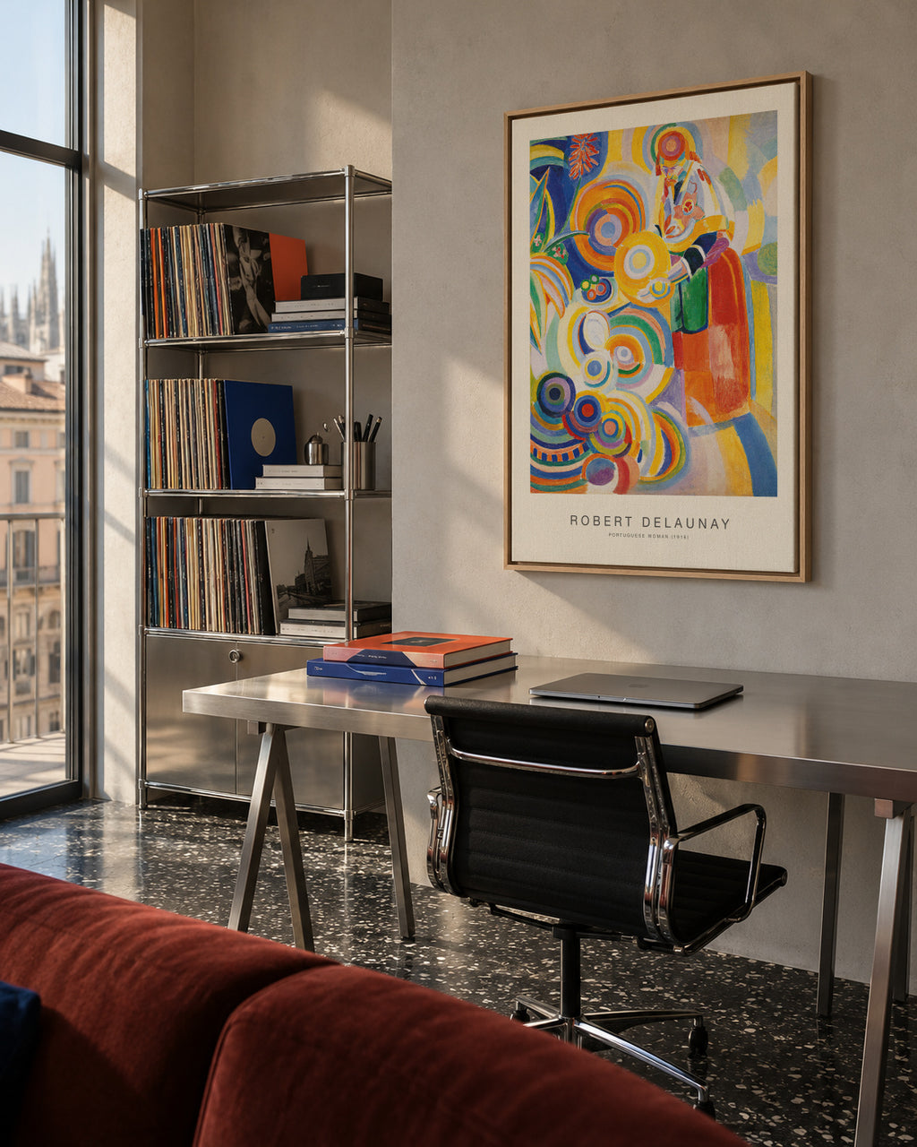 Portuguese Woman (Special Edition) - Robert Delaunay - Framed canvas in an interior
