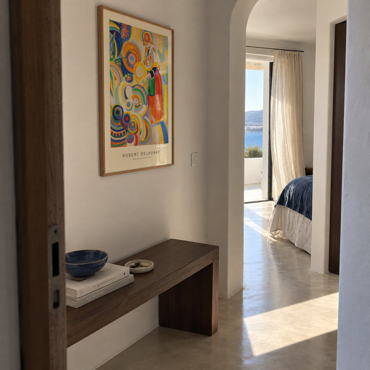 Portuguese Woman (Special Edition) - Robert Delaunay - Framed poster in an interior