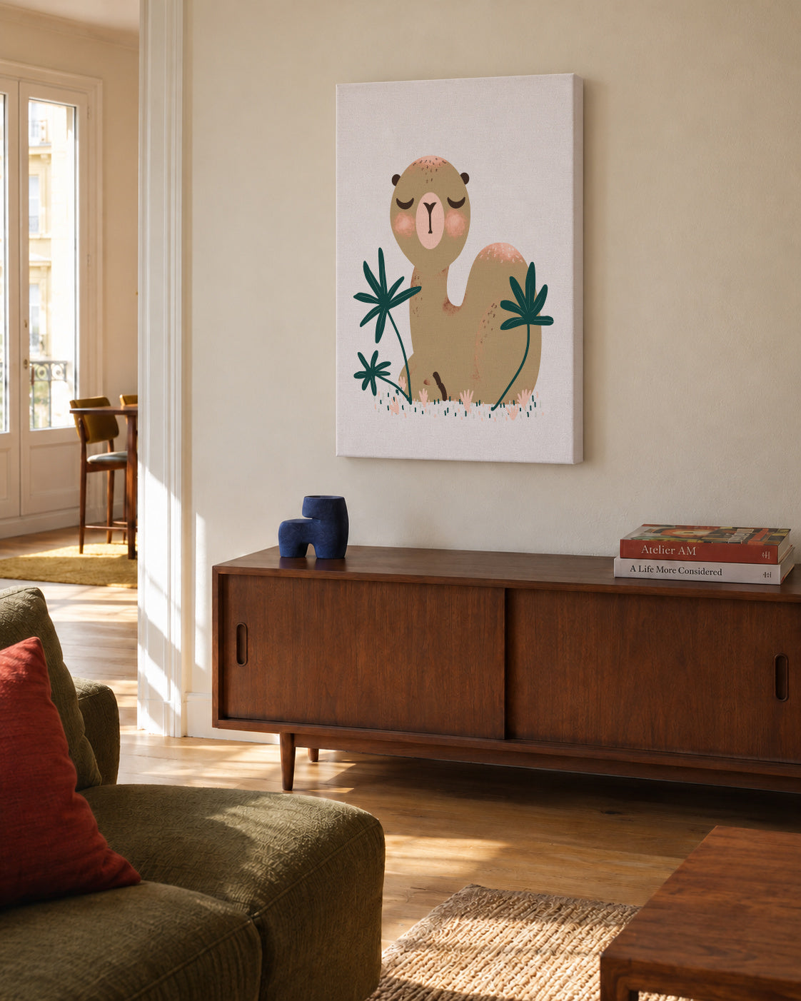 Animignons - the Camel - Unframed canvas in an interior