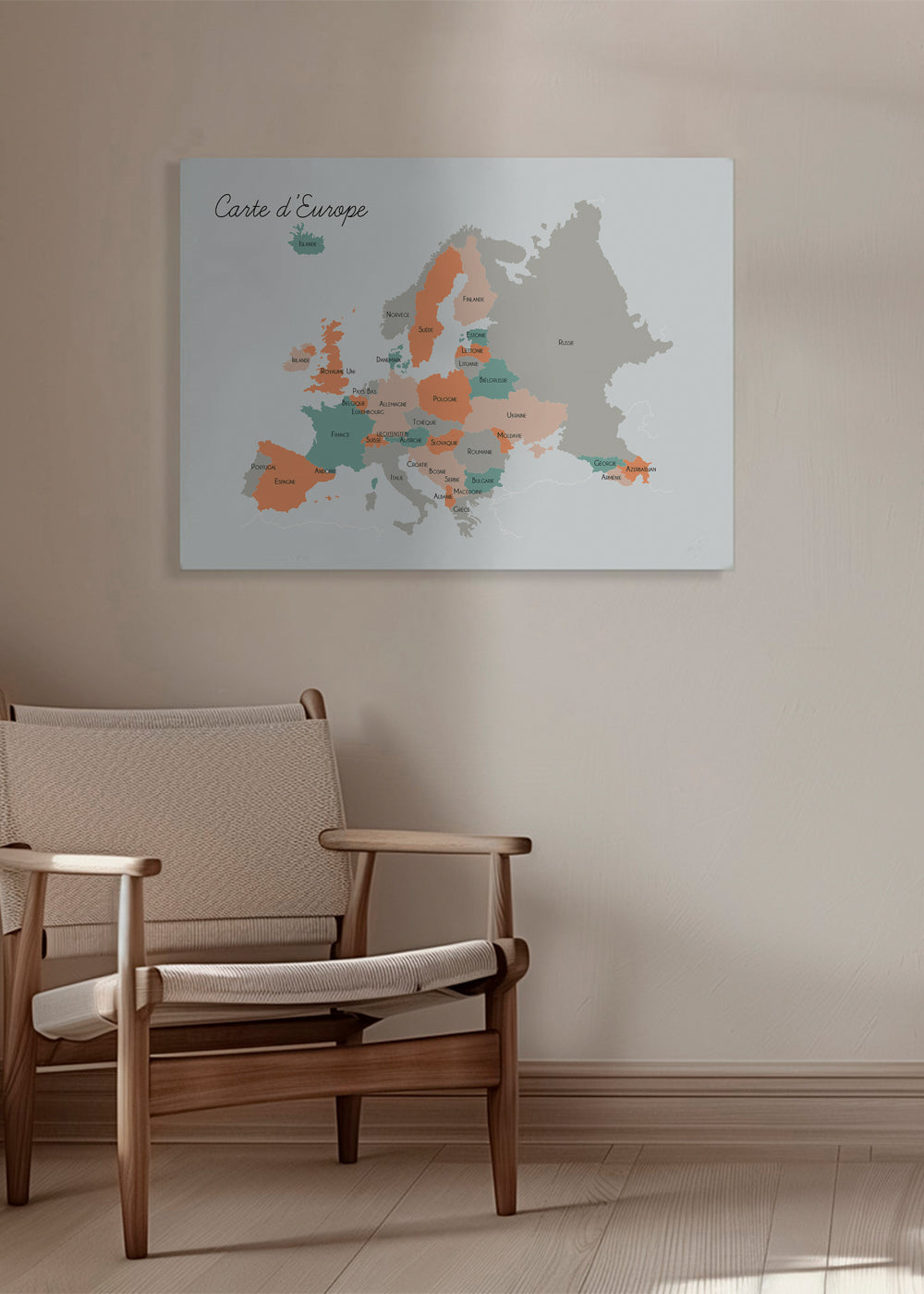 Carte d’Europe (french)