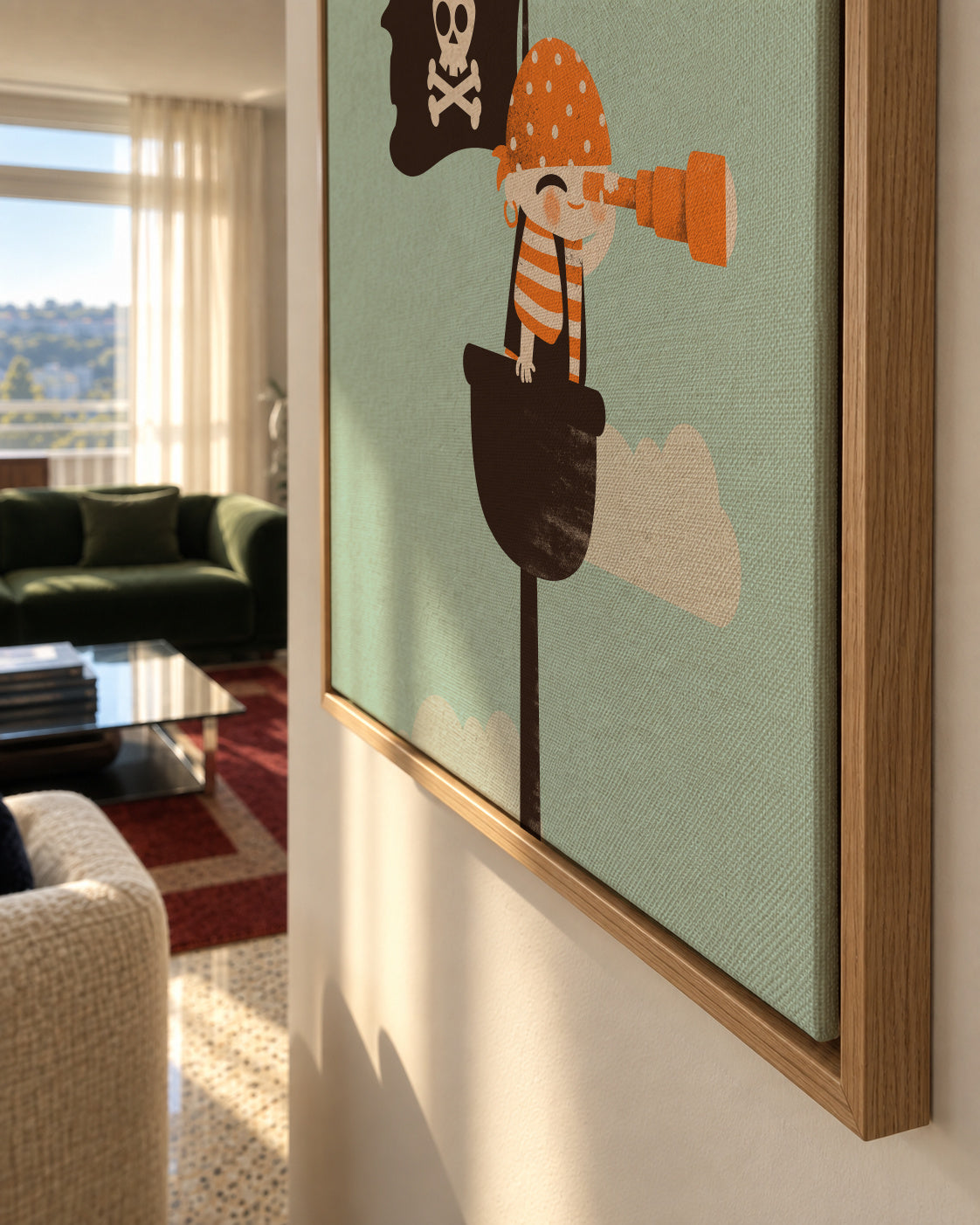 Pirate Lookout - Framed canvas detail