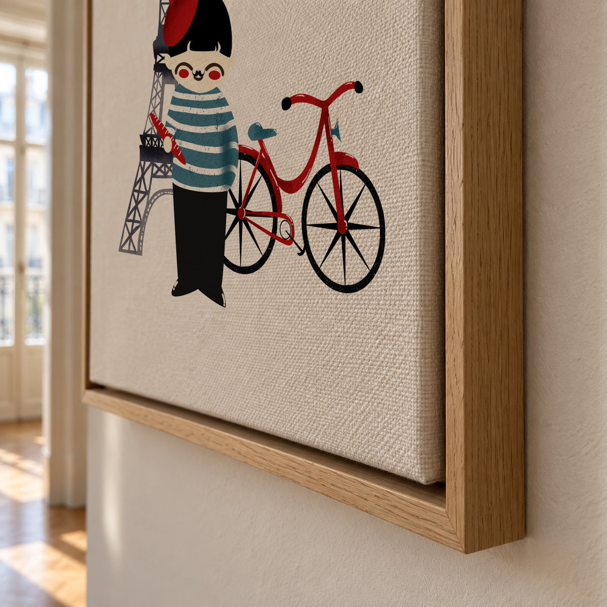 Hello Paris - Framed canvas detail