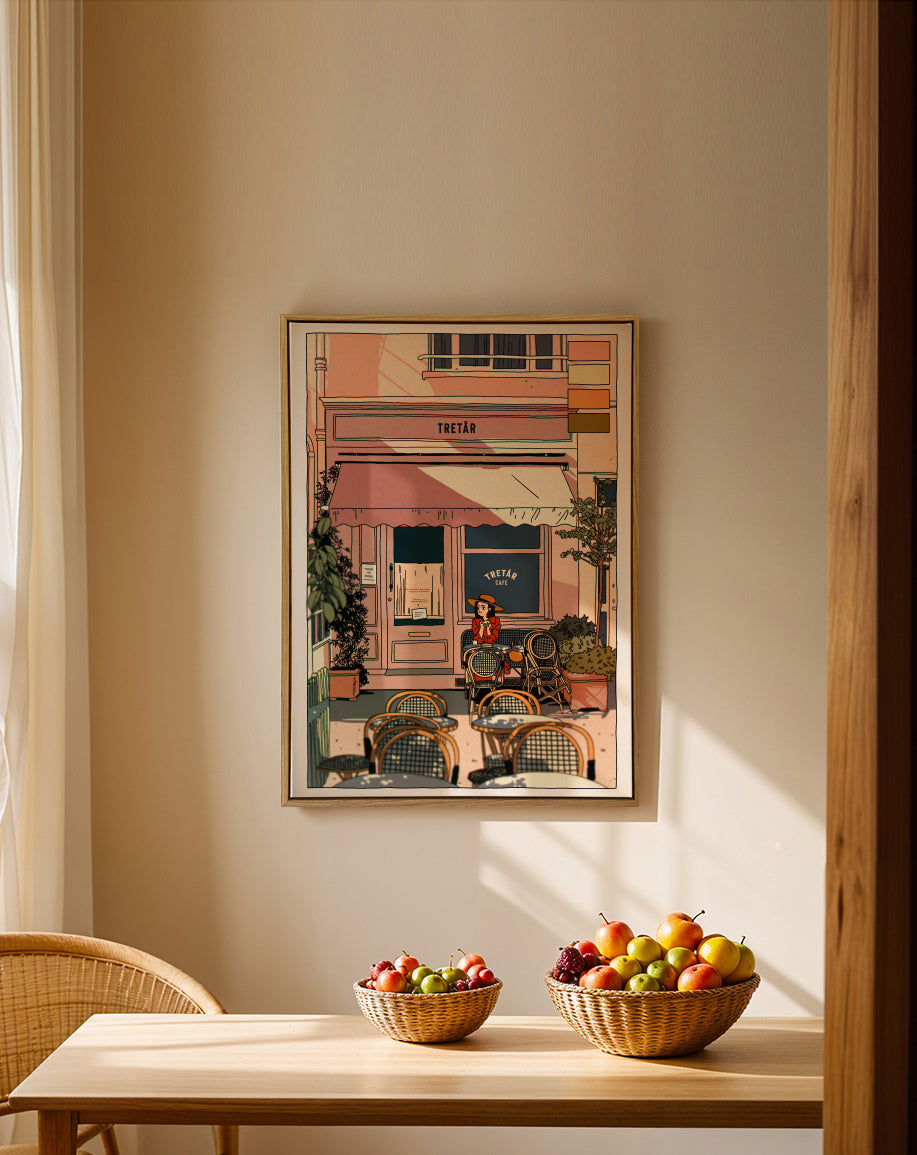 Tretar - Framed canvas in an interior