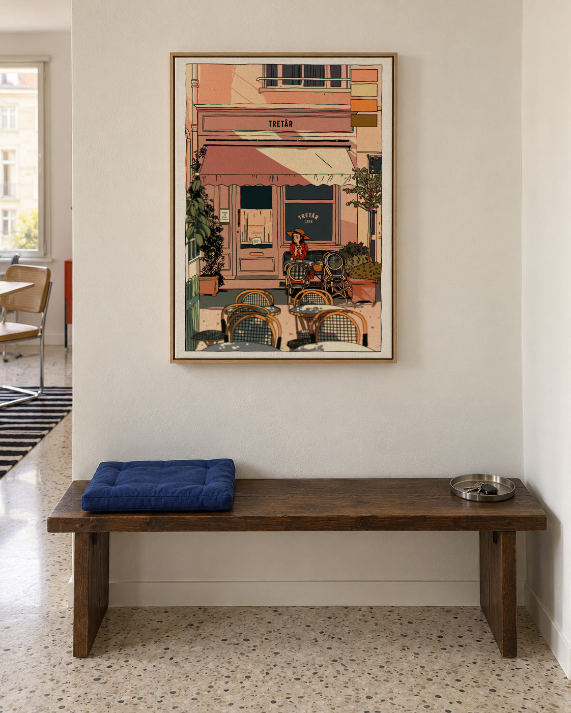 Tretar - Framed canvas in an interior