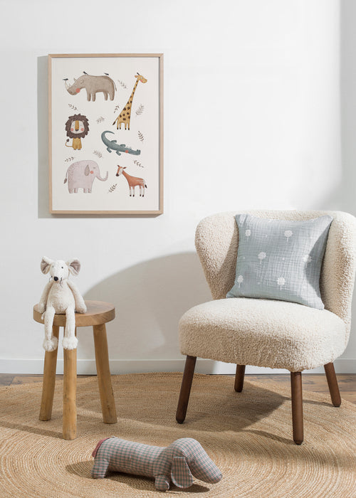 Safari animals - Framed poster in an interior
