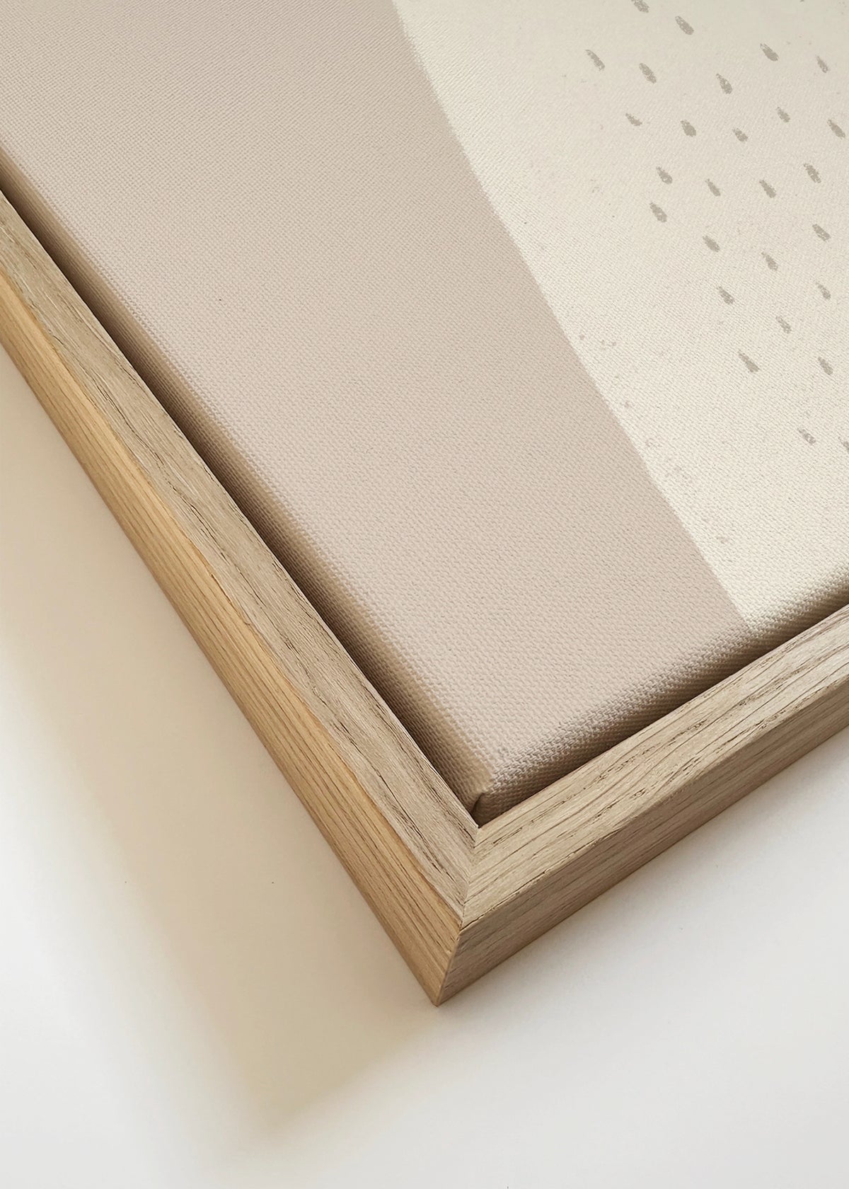 Cute Bear beige color - Framed canvas detail
