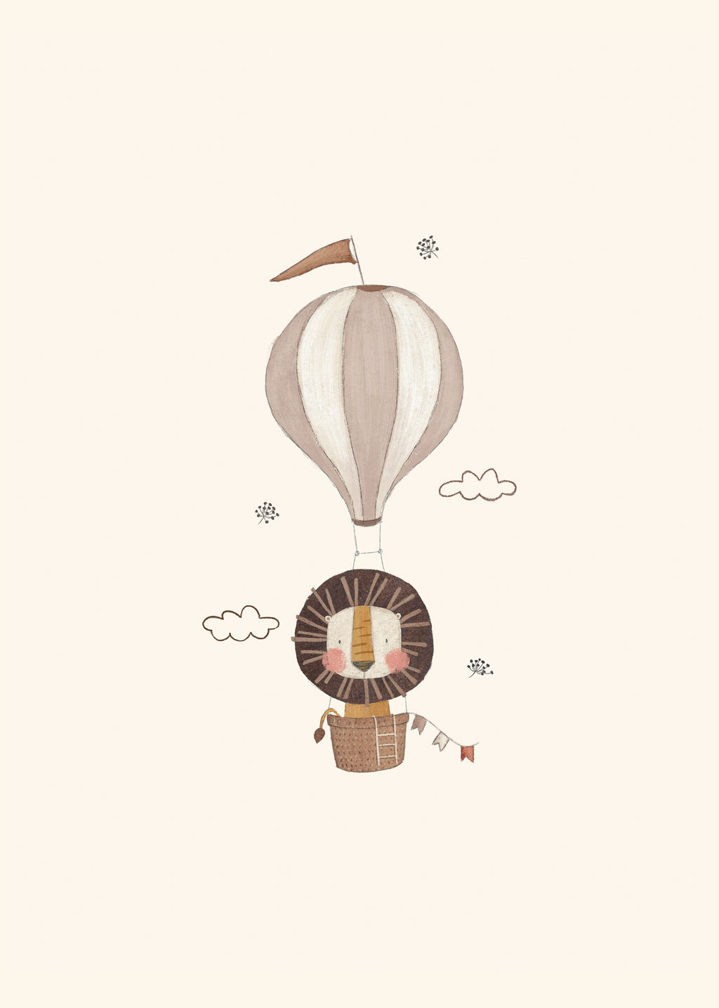 Balloon Lion - Unframed art print
