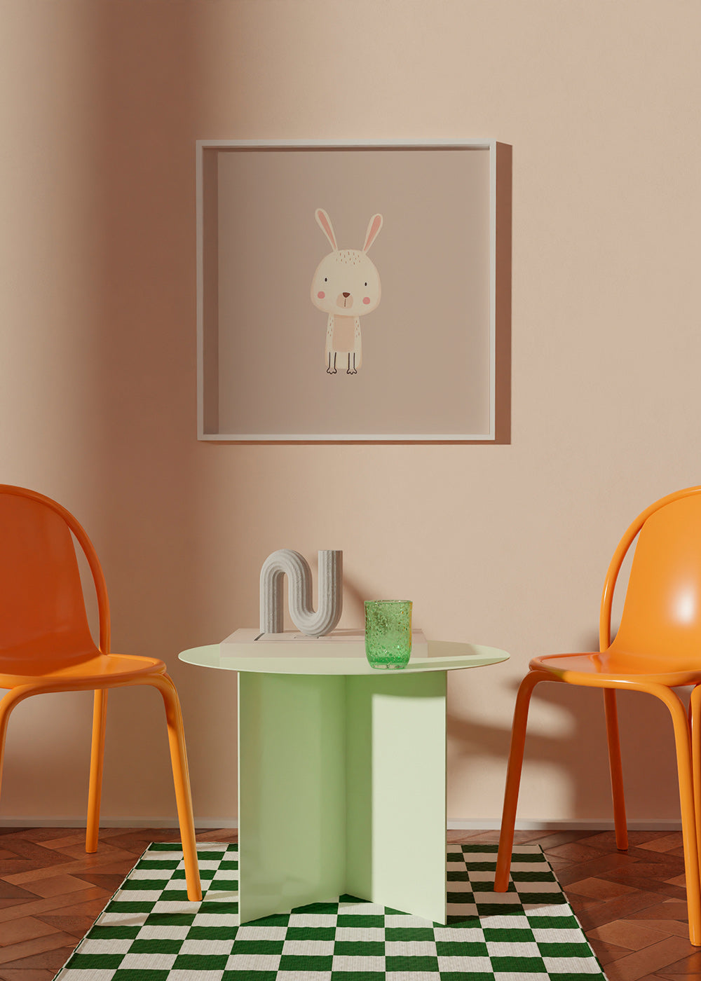 Lámina infantil conejo minimal con fondo beige – Product3