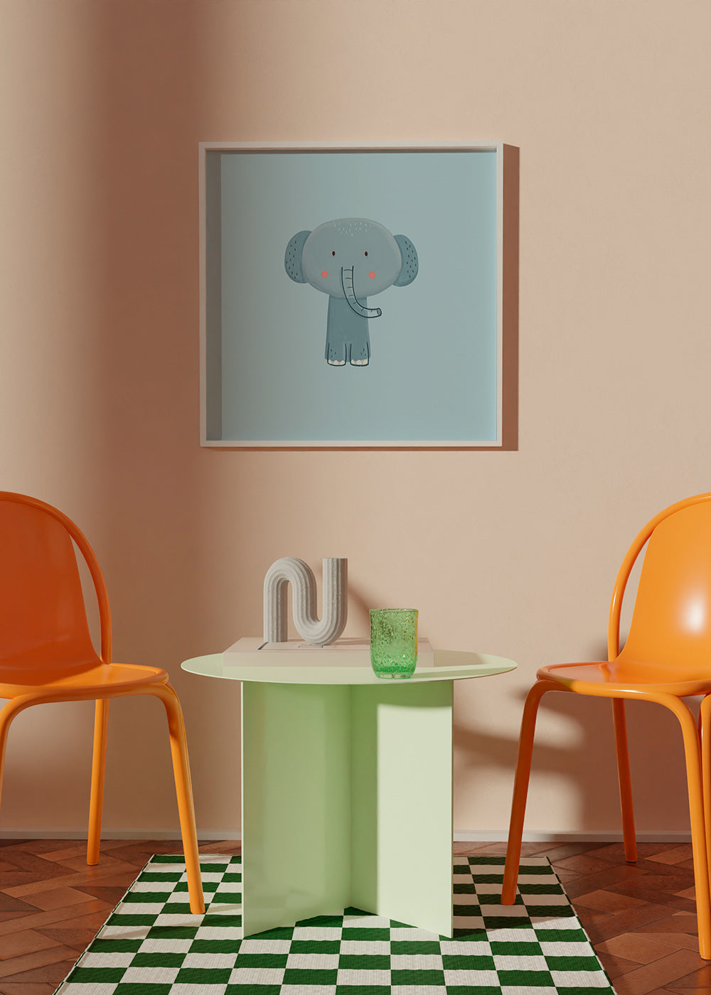 Lámina infantil con elefante azul – Product1