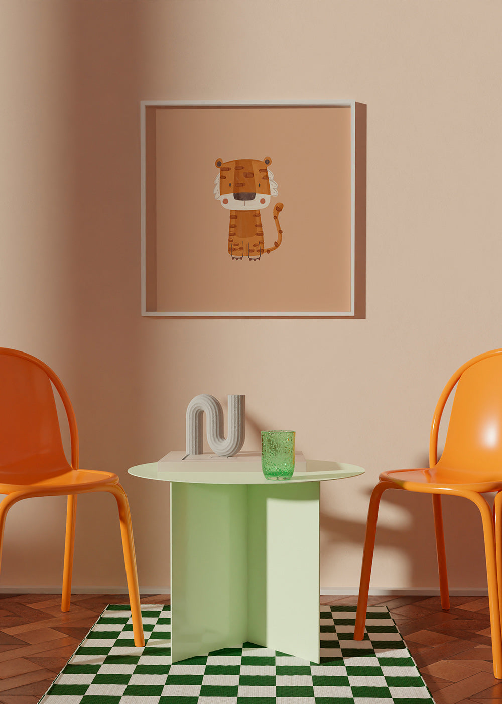 Cuadro tigre ilustrado minimalista – Product3