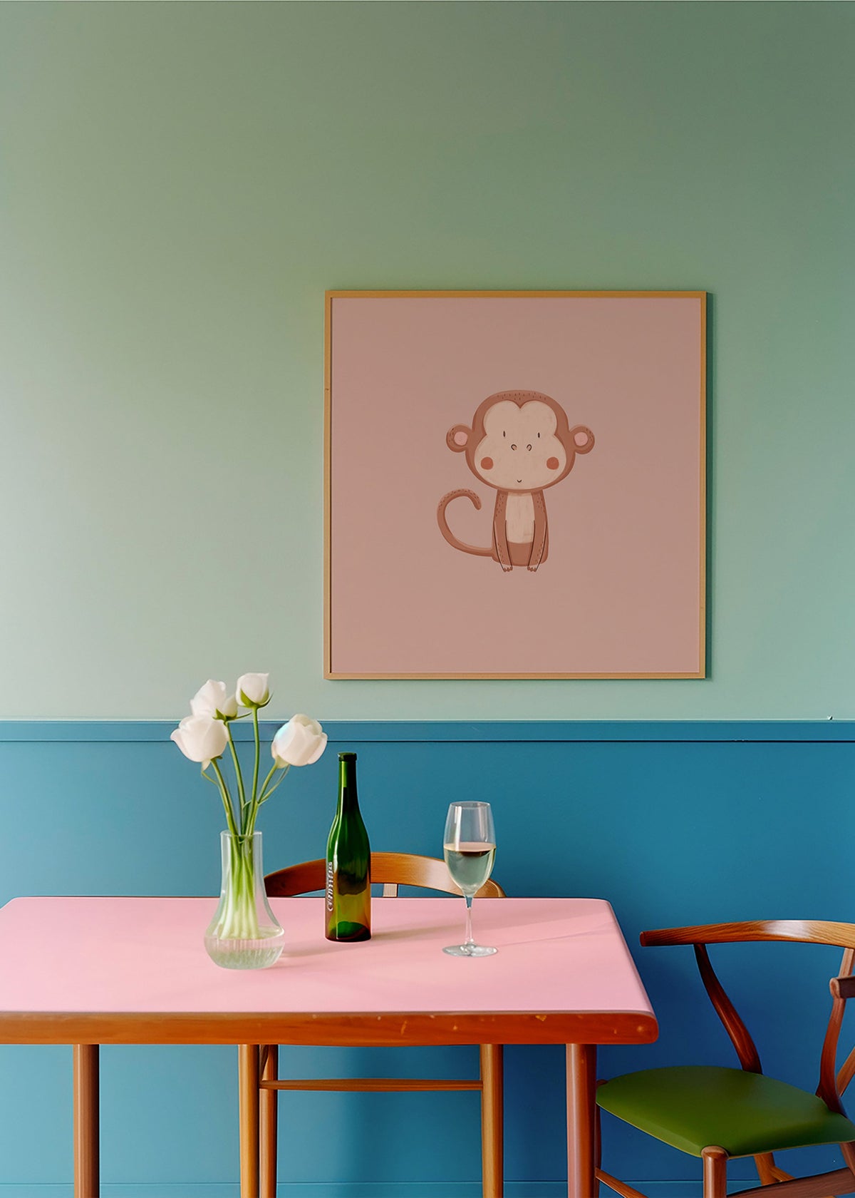 Cuadro mono ilustrado minimalista – Product2