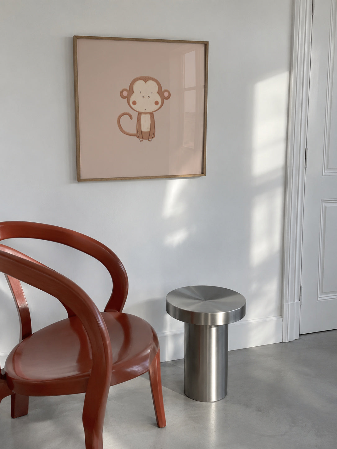 Monkey - Framed poster in an interior