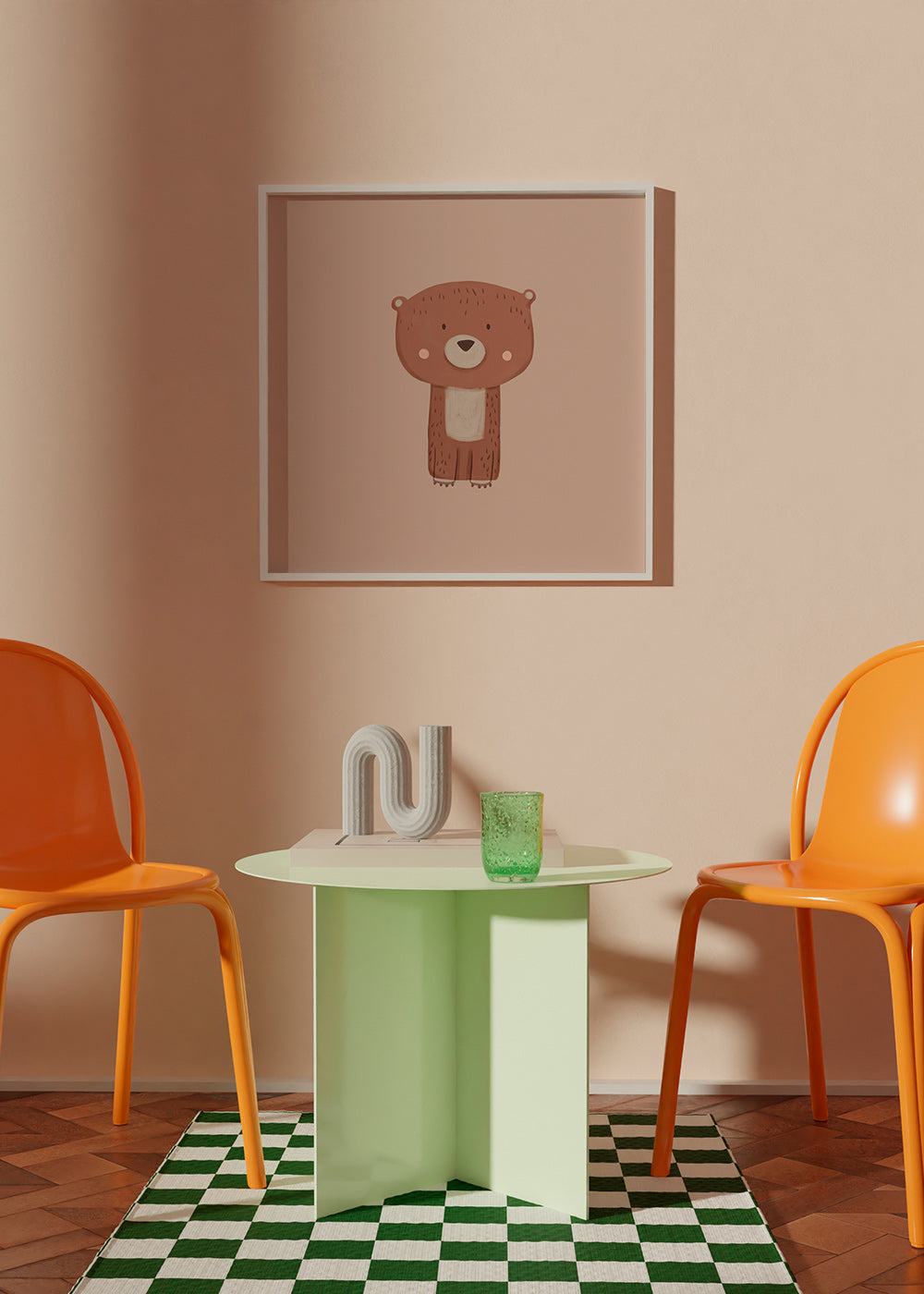 Cuadro oso ilustrado minimalista – Product2