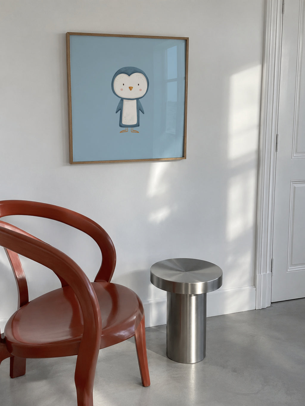 Penguin - Framed poster in an interior